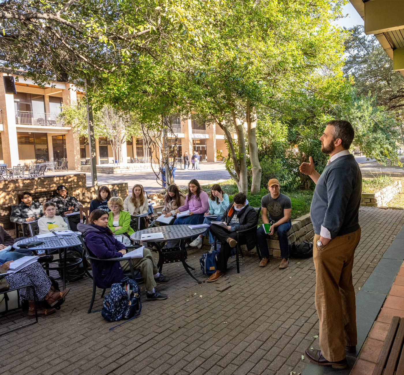 Campus outdoor class