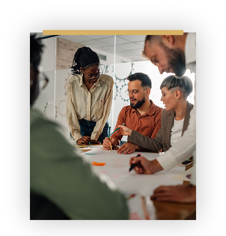 people in live collaboration room